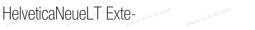 HelveticaNeueLT Exte字体转换